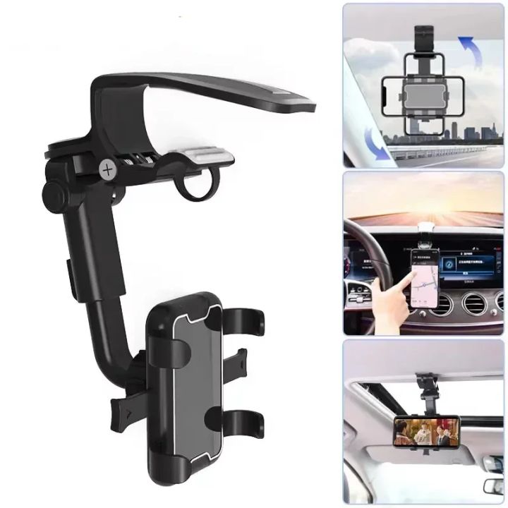 New%20Car%20Universal%20Clip%20Car%20Phone%20Holder%20360%20Degree%20Rotatable%20Retractable%20Phone%20Mount%20Stand%20For%20Dash%20Cam%20%20Smartphone%20Bracket%20-%20Image%202