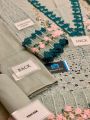 lawn full heavy embriodered unstitche dress for women. 