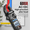 SNAKOL Clamp Meter Multimeter AC/DC Voltage Current 6000 Counts Ammeter Voltmeter NCV Resistance Capacitor Tool electrician. 