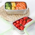 Stainless Steel Lunch Box Sealing Crisper Heat Insulation Food Container for Home Office (Green, 350ML). 