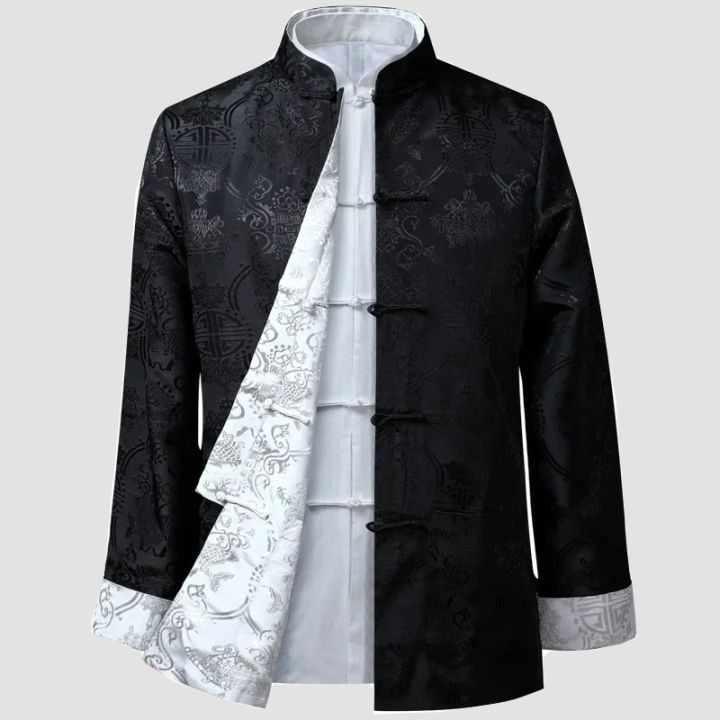 Men Chinese Dragon Shirt Kung Fu Coats China New Year Tang Suit Traditional Chinese Clothing For Men Jackets Hanfu Men Clothing