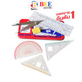 Geometric set with dividers in steel box, 6 PCs set of geometric ruler dividers set of dividers. 