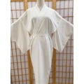 Japanese Traditional Kimono Juban Women White Yukata Kimono Bottom Lining With Belt Haori Intimate Kimono Inner Wear Underwear.