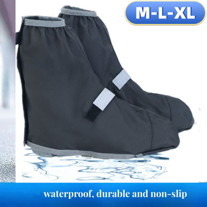 Reusable Waterproof Hiking Hunting Snow Rain Shoes Cover Motorcycle Cycling Bike Rainproof Rain Boot Protective Shoes Foot Cover