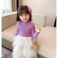 High Neck Baby Sweaters Autumn Winter Kids Boys Girls Long Sleeve Pure Color Knit Sweater Baby Kids Boys Girls Pullover Sweaters. 
