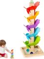wooden Ball maze tower game toy for kids playing and gift. 
