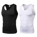 Mens Running Vests Compression Sleeveless Fitness Tight Quick Drying Training Tank Tops Breathable Moisture Basketball Gym Shirt.