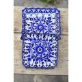 13 piece Set|Handmade and Handpainted |Blue Pottery |Dinner set|Serving Set|Serveware|Crockery|Ceramics. 