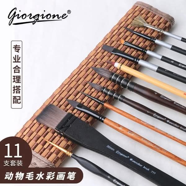 Georgione%20Natural%20Hair%20Paint%20Brush%2011%20Pcs%20set%20-%20Image%202