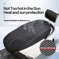 Summer Cool 3D Mesh Motorcycle Seat Cover Breathable Scooter Seat Covers Cushion Anti-Slip cover Grid Protection pad.