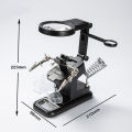 Welding Magnifying Glass with 10 LED Light Auxiliary Clip Magnifier Manual Welding Soldering Stand Fixed Repair Tool. 