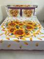 new collection prime luxury cotton double size twill panel bed sheet size (7.5×8.5)  King size with two pillow cover. 