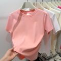2026 Plus Size Summer T Shirts For Women High Quality Solid Casual Female Korean Streetwear Unisex Basic Solid Young Cool Tops. 