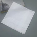 12 Pcs Soft Cotton White Handkerchiefs Soild Color Men's Handkerchiefs for Wedding Eating Food Wiping Sweat Exercise.