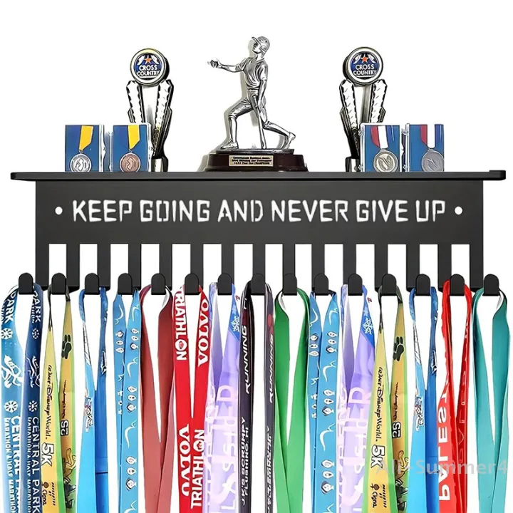 Medal Display Rack Metal Medal Hanger Holder Wall Mounted Large ...