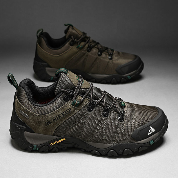 HIKEUP%20Four-Season%20Men's%20Hiking%20Shoes%20Outdoor%20Sports%20Genuine%20Leather%20Wear-Resistant%20Climbing%20Shoes%20Rubber%20Sole%20Trekking%20Sneaker%20-%20Image%205
