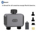 Zigbee/BT Automatic Water Timer Dual Hose Garden Irrigation Watering System Faucet Sprinkler Programmer support Alexa IPX5. 