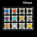 Outemu Switch Tester for Mechanical Keyboard Gaming Switch 9 12 Key Blue Linear Clicky Slient Silver White Axis Customize Gaming.