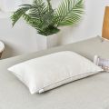 Mulberry Silk Bedding Pillows 48*74 1100 Grams Natural Silk Filling Jacquard Anti Mite Soft Fluffy Hotel Neck Sleeping Pillows.
