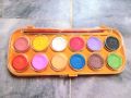 12 color paint plate for painting. 