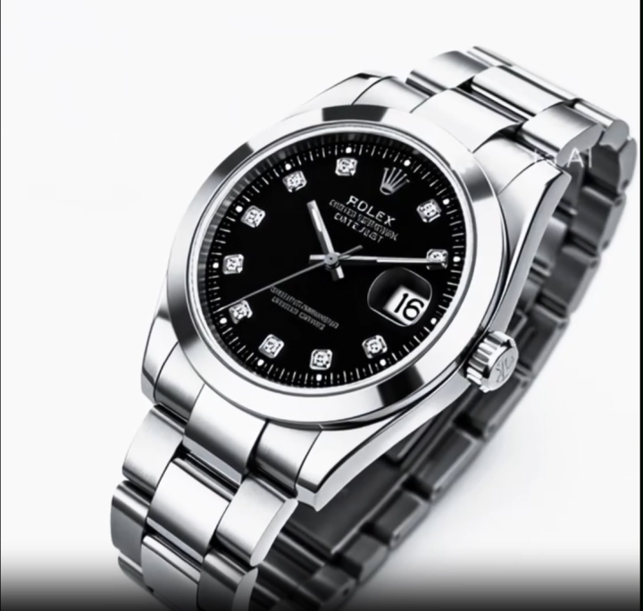 Rolex Luxury Men's Stainless Steel Watch | Design Waterproof Quartz Analog Wrist Watch with Stylish Box