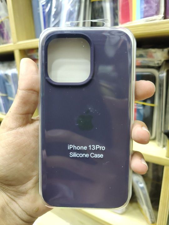 Iphone%2013%20pro%20Official%20Sillicone%20Case%20with%20LOGO%20Premium%20Feel%20Precise%20Cutouts%20Sleek%20Design.%20Shock%20Proof%20100%25%20Best%20Quality.%20-%20Image%205