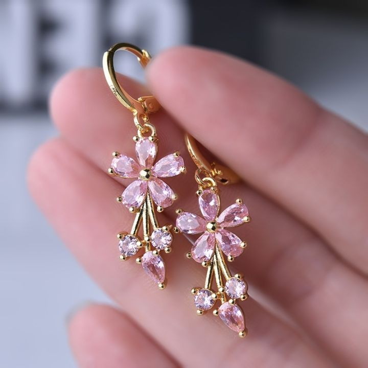 Luxury%20Gold%20Color%20Flower%20Shape%20Women%20Drop%20Earrings%20Inlaid%20Shiny%20Multicolour%20Cubic%20Zirconia%20Top%20Quality%20Fashion%20Banquet%20Jewelry%20-%20Image%203