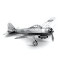 Plane 3D Metal Puzzle Model Kit DIY Laser Cut Puzzles Jigsaw Toy For Children.