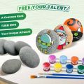 5/10pcs Flat Painting Rocks Supplies DIY Flat Stones for Painting Art Crafts Decoration Outdoor Garden Home  Vase Fillers. 