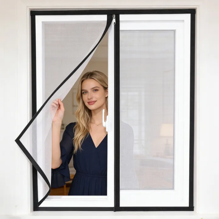 Net Screen For Windows Black Window Screen Mesh, Breathable Insect Protection, Easy Install ...