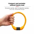 4 Digital Code Bicycle Cable Lock Anti-theft Alloy Steel MTB Road Bike Cable Code Combination Password Lock Security Padlock. 