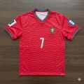 Cristiano Ronaldo Portugal Fan Jersey – FIFA World Cup CR7 Football Shirt (A+ Grade Fabric). 