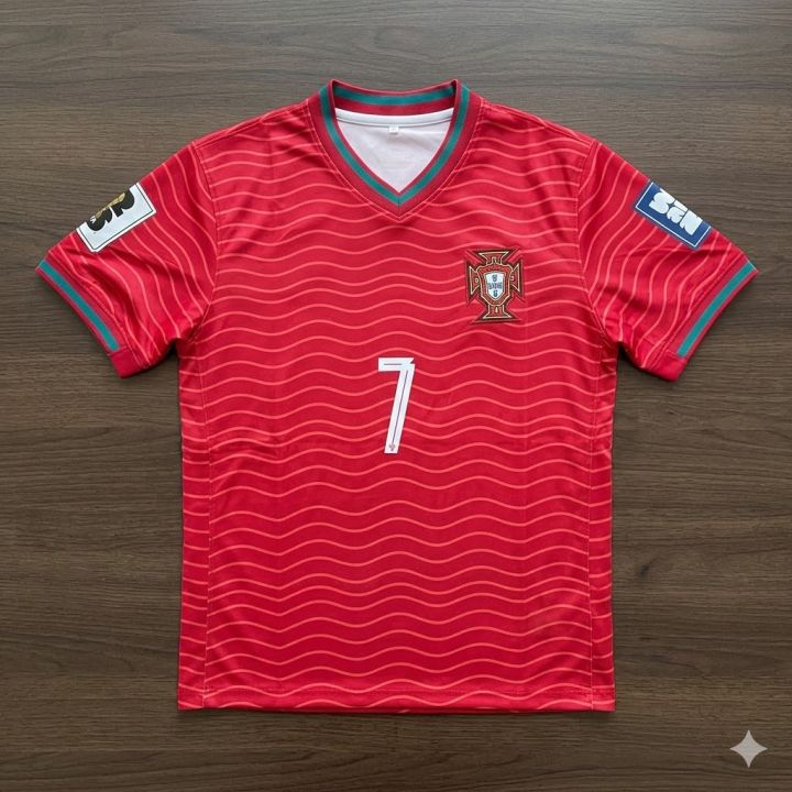 Cristiano Ronaldo Portugal Fan Jersey – FIFA World Cup CR7 Football Shirt (A+ Grade Fabric)