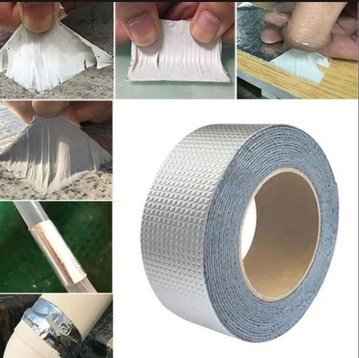 Super Strong Waterproof Tape for Water tank Roof Pipe Repair Tape Butyl ( Blue Color 🔵) Waterproof Sealing Tape Super Strong Waterproof Butyl Tape Repair Adhesive Leak Proof Tape Super Sticky Aluminum Foil Butyl Rubber Tape Self Adhesive