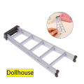 1:12 Dollhouse Mini Plastic Ladder Model Dollhouse Furniture Ladder Decor Toy Accessories Micro Scene Construction Props.