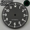 GRAMOCK 29mm Watch Dial White Black Blue Green Dial Green Luminous Fit NH35 NH36 ETA2824 2836 Mingzhu DG Miyota PT5000 Movement. 