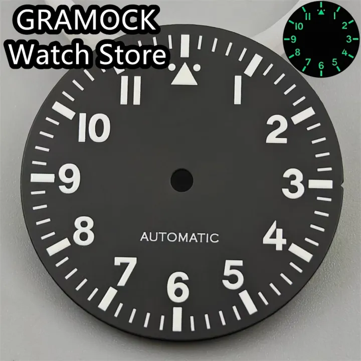 GRAMOCK%2029mm%20Watch%20Dial%20White%20Black%20Blue%20Green%20Dial%20Green%20Luminous%20Fit%20NH35%20NH36%20ETA2824%202836%20Mingzhu%20DG%20Miyota%20PT5000%20Movement%20-%20Image%204