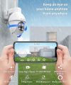 Galayou 2k Outdoor WiFi PTZ Surveillance Camera, 360° Wireless Waterproof IP Camera, Colour Night Vision, Two-Way Audio, Instant Alert, Micro SD Card, Alexa Y4 (1p, White). 