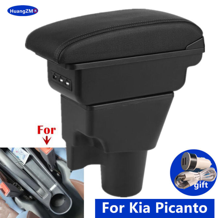 For Kia Picanto Armrest Box For Kia Picanto 3X-Line Car Armrest Storage box Interior Dedicated Retrofit parts Car Accessories