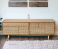 Mango Wood CANE Tv UNIT. 