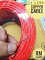 House Wiring Cable Fire Proof BYA (1.3 rm) Pure Copper Black & Red Non-Sheathed Single Core Copper Cable 1.3Rm Cable. 