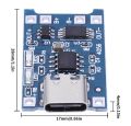 pack of 1 TP 4056 Charging Module Type C for litheam battery 18650 charging. 