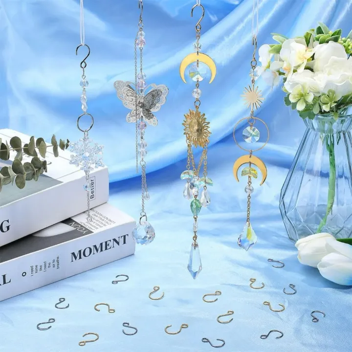 1%20Box%20300pcs%20S%20Shaped%20Hooks%20Stainless%20Steel%20Small%20S%20Shape%20Hooks%20Tiny%20Small%20Golden%20Silver%20Metal%20s%20Hangers%20Ornaments%20Hook%20-%20Image%204