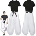 2026 Jujutsu JJK Manga Anime Fushiguro Toji Satoru Gojo Cosplay Costume T-shirt Pants Halloween Christmas. 