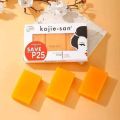 Kojie San Skin Lightening Soap - Original Kojic Acid Soap for Dark Spots, Hyperpigmentation, & Scars - Beauty Bar with Coconut & Tea Tree Oil for Flawless, Even Skin Tone - 65g x 3 Bars.