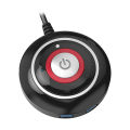 TEUCER Computer Desktop Switch Button With Dual USB Audio Desktop Host External Start Button Paste Type Swich. 