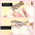 Pet Stainless Steel Scissor Nail Clipper Prevent bleeding and accidental injury with circular hole. 
