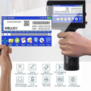 Handheld Inkjet Printer Machine – Portable Date, Batch & QR Code Printing Jet Brand