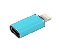 Type-C Female to Lightning Cable Adapter, Type-C to 8 Pin Male PD Fast Charging Converter Cord Data Sync Connector for i-Phone 13 12 11 AirPods iOS Device. 