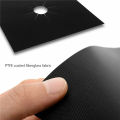 Reusable Non-Stick Black Gas Stove Burner Protectors | 2-Piece Liner Set. 